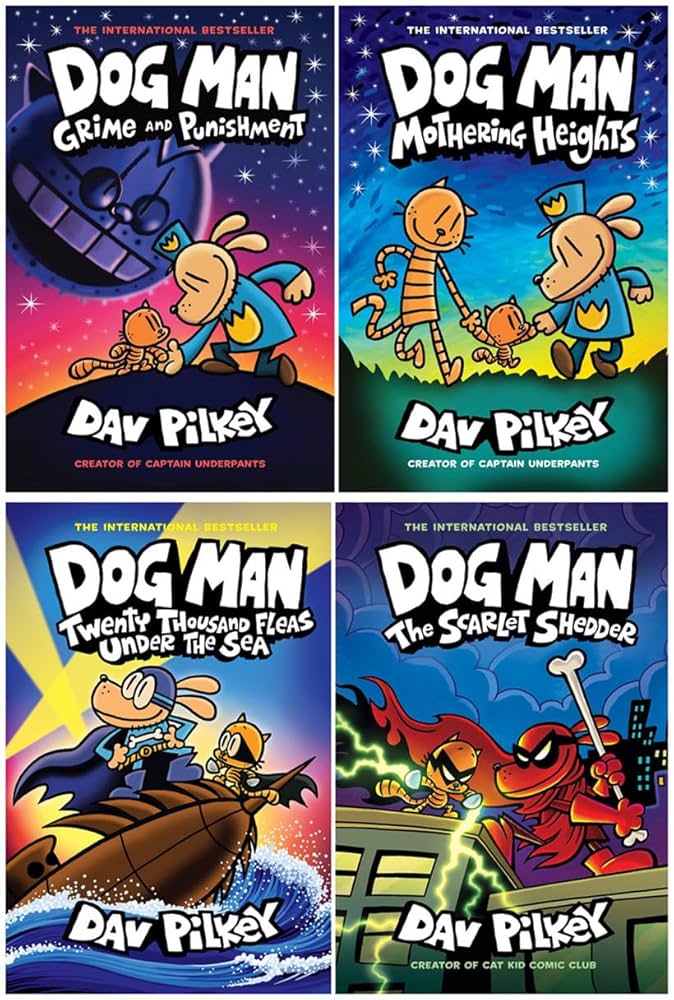 DOG MAN 英語版 9冊 Dog Man Graphic Novel Series 4 Books Set (Book #9 - #12